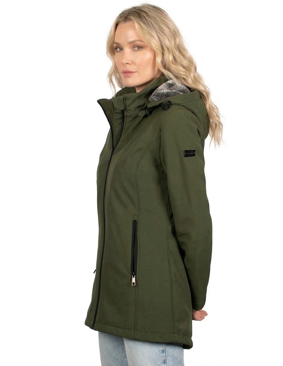 Chamarra parka impermeable para mujer 2