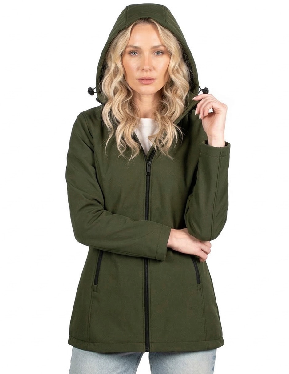 Chamarra parka impermeable para mujer 4