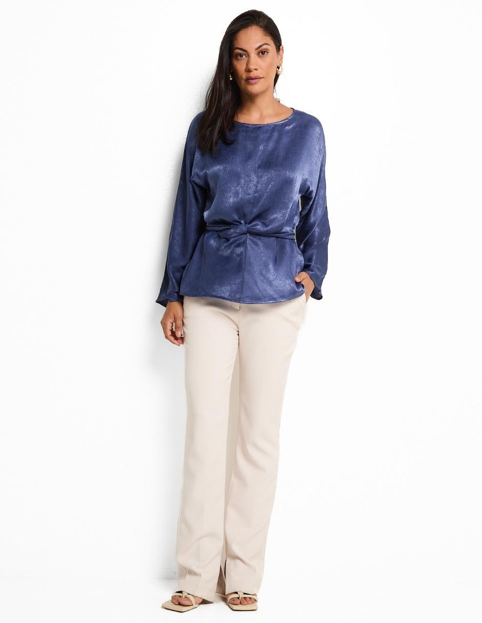 Blusa manga larga para mujer