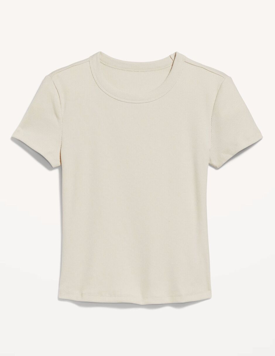 Blusa manga corta cuello redondo mujer 2