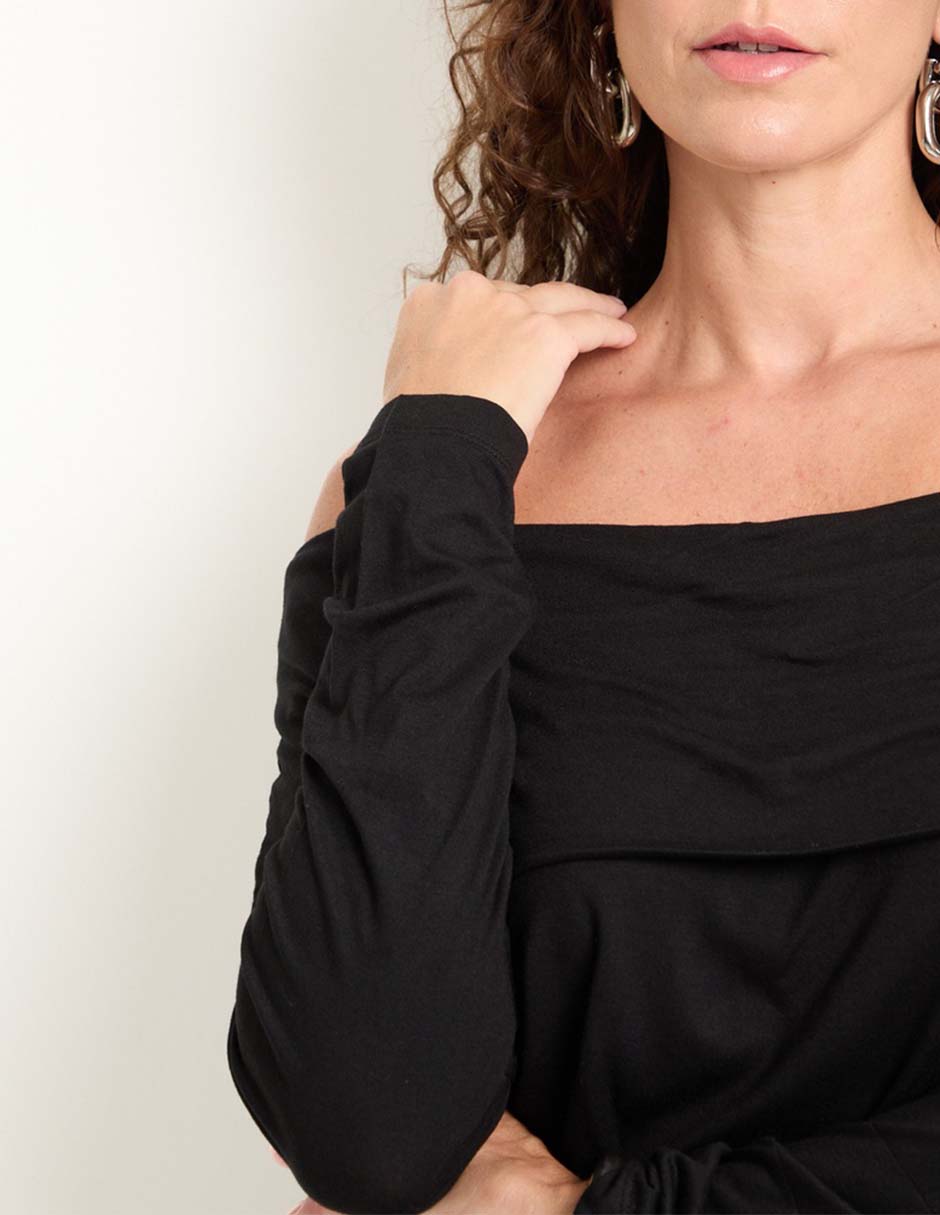 Blusa manga larga para mujer 4