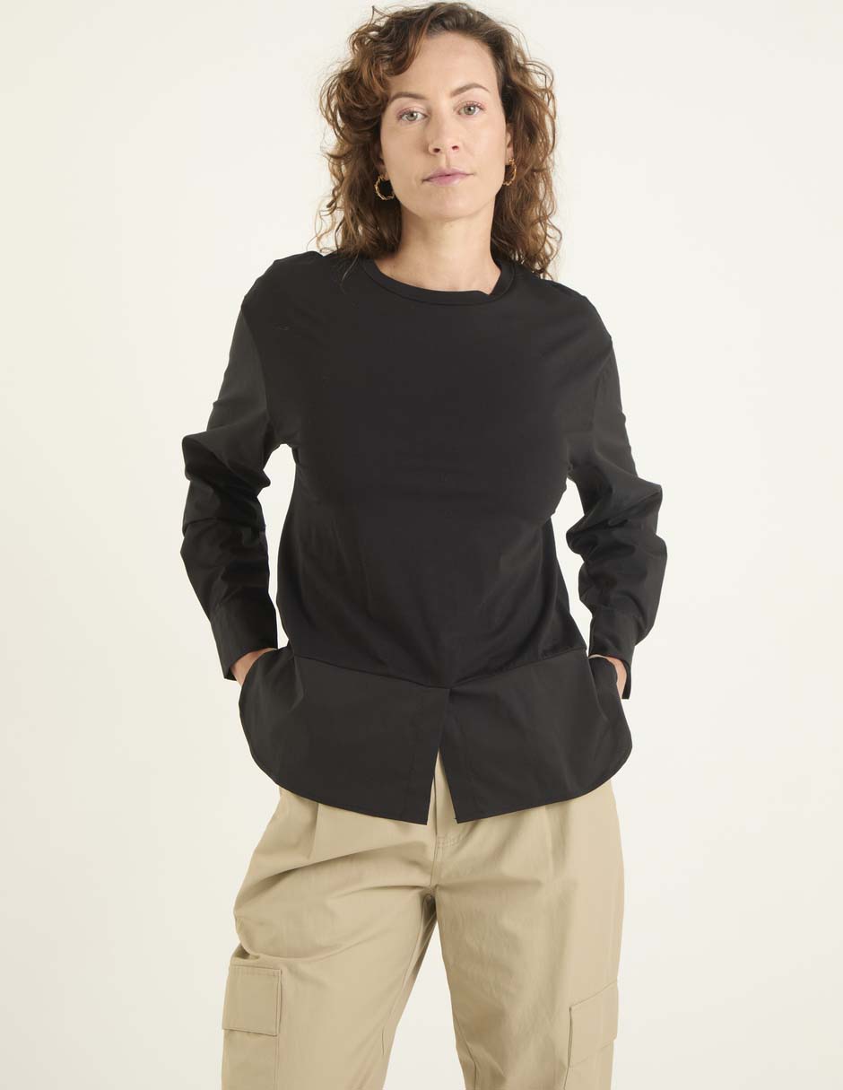 Blusa manga larga para mujer 1