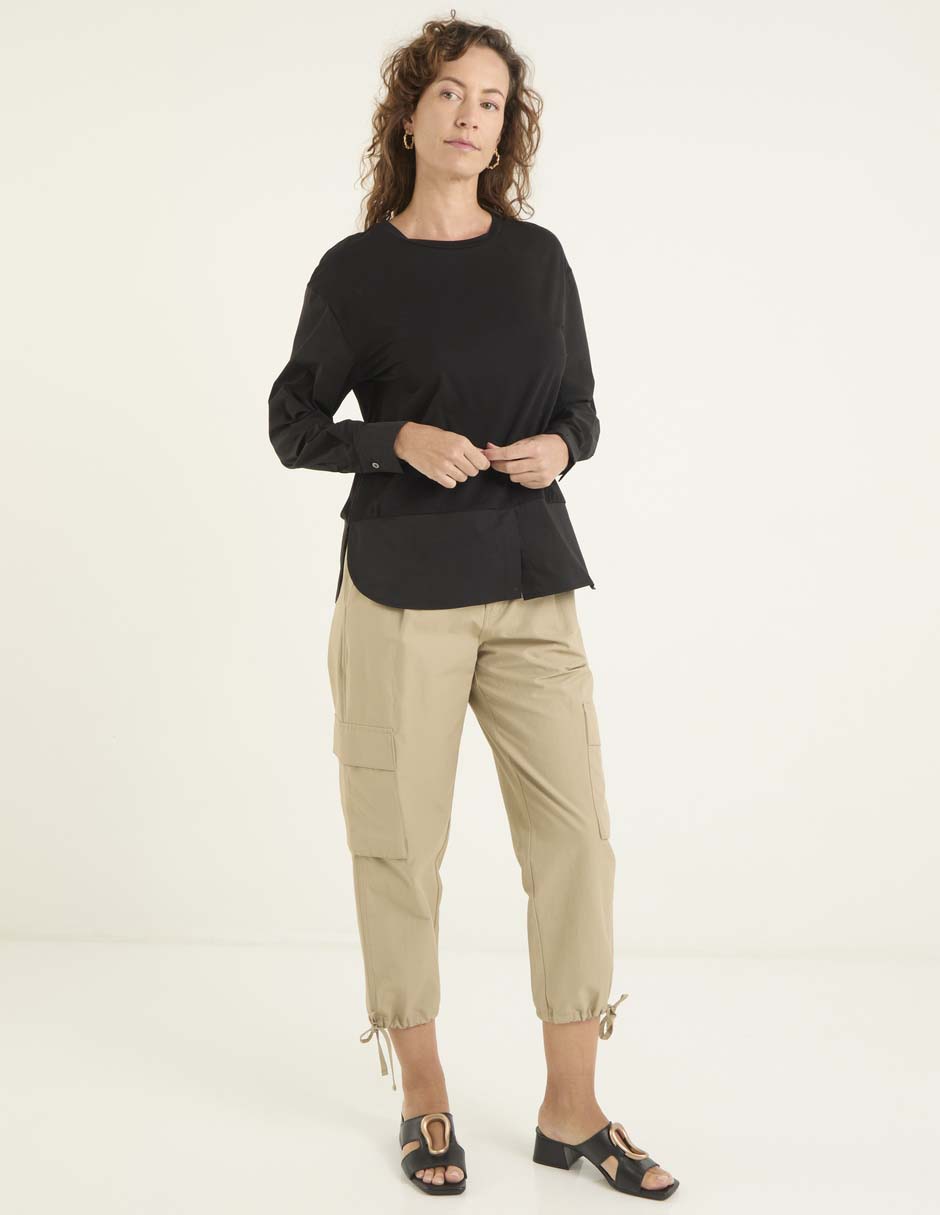Blusa manga larga para mujer 7