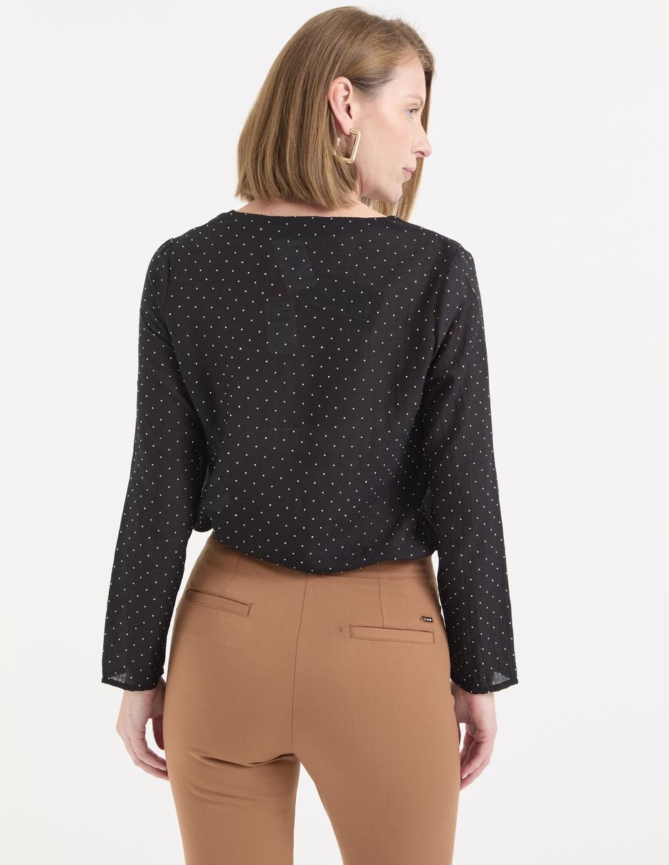 Blusa Lieb manga larga para mujer