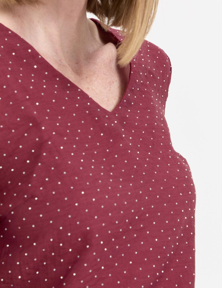 Blusa manga larga para mujer