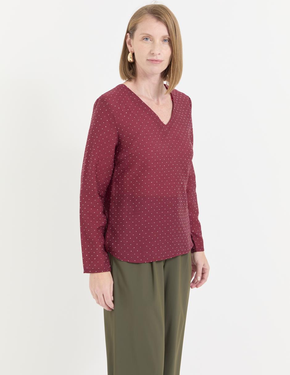 Blusa manga larga para mujer
