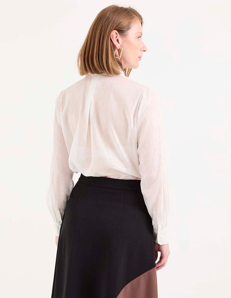 Blusa camisera Lieb manga larga para mujer