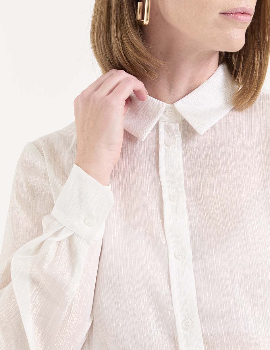 Blusa camisera Lieb manga larga para mujer
