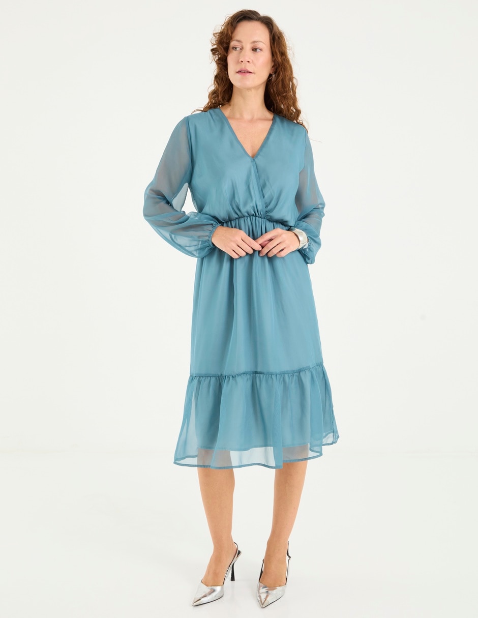 Vestido midi casual para mujer