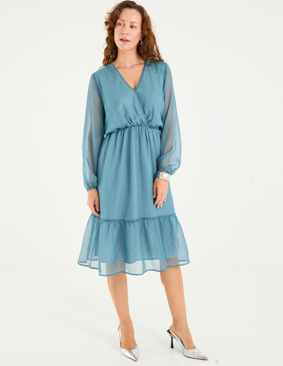 Vestido midi casual para mujer