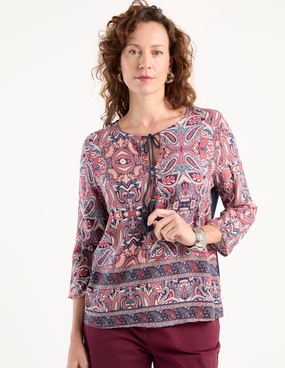 Blusa manga 3/4 para mujer 1