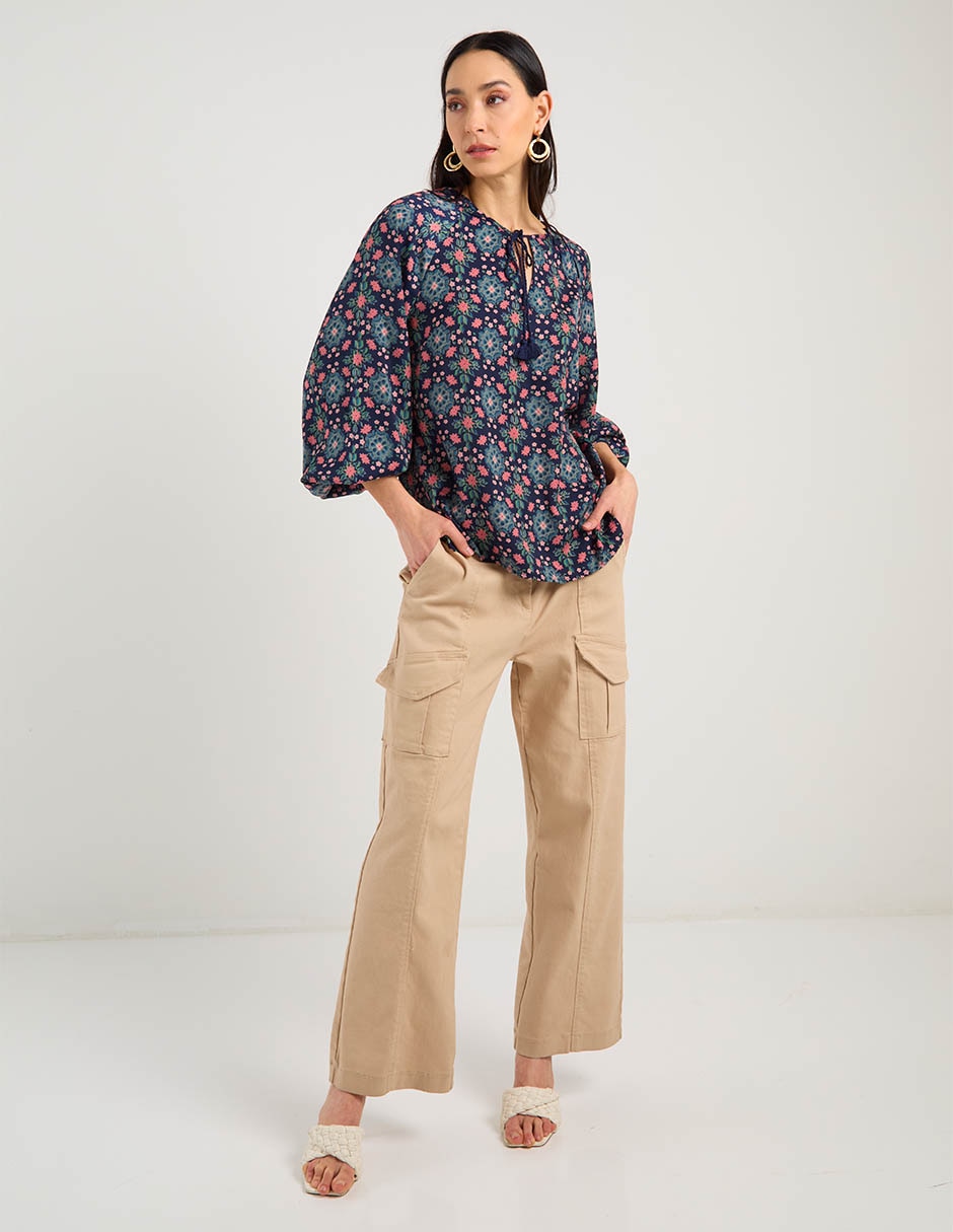 Blusa Lieb manga larga para mujer