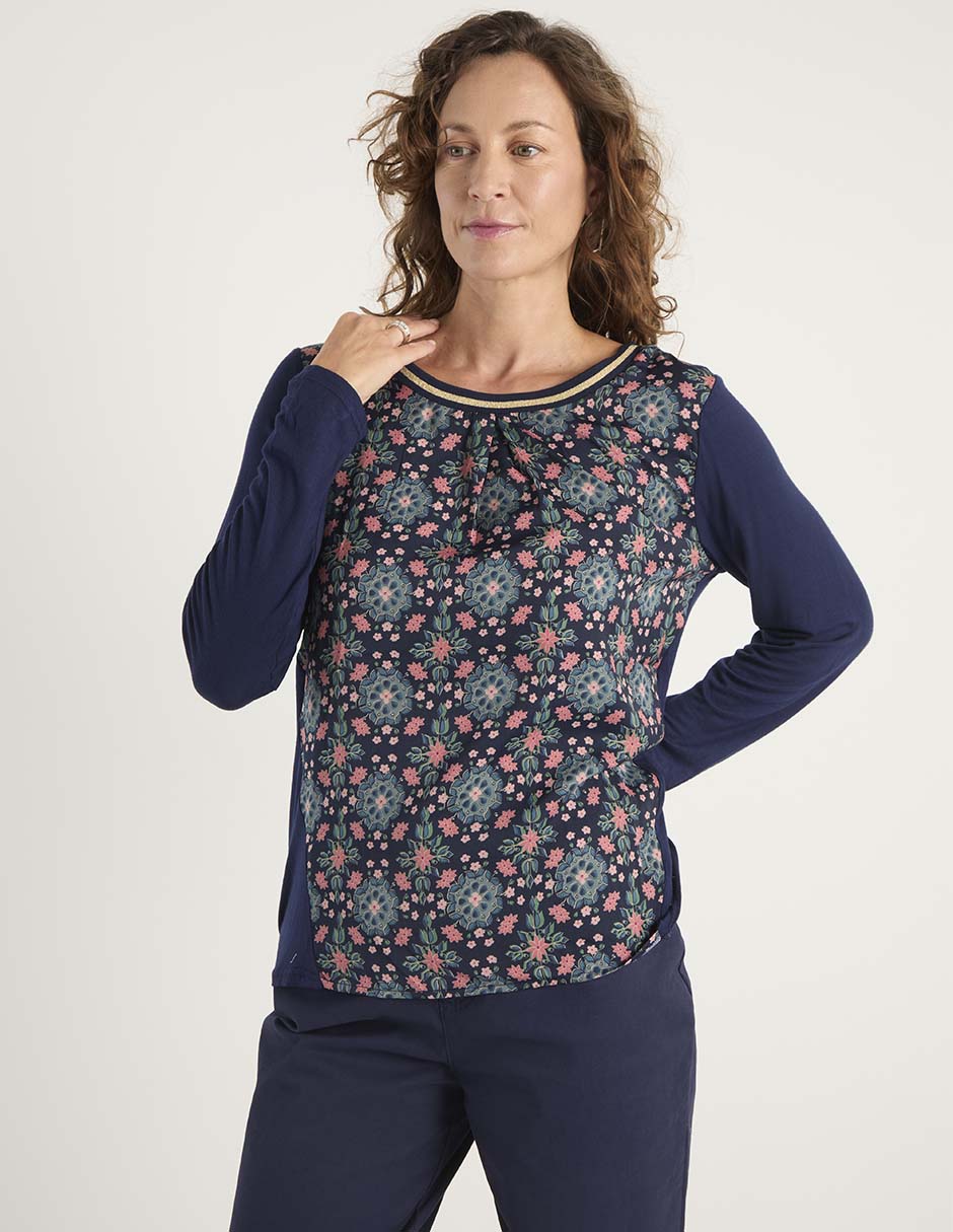 Blusa Lieb manga larga para mujer