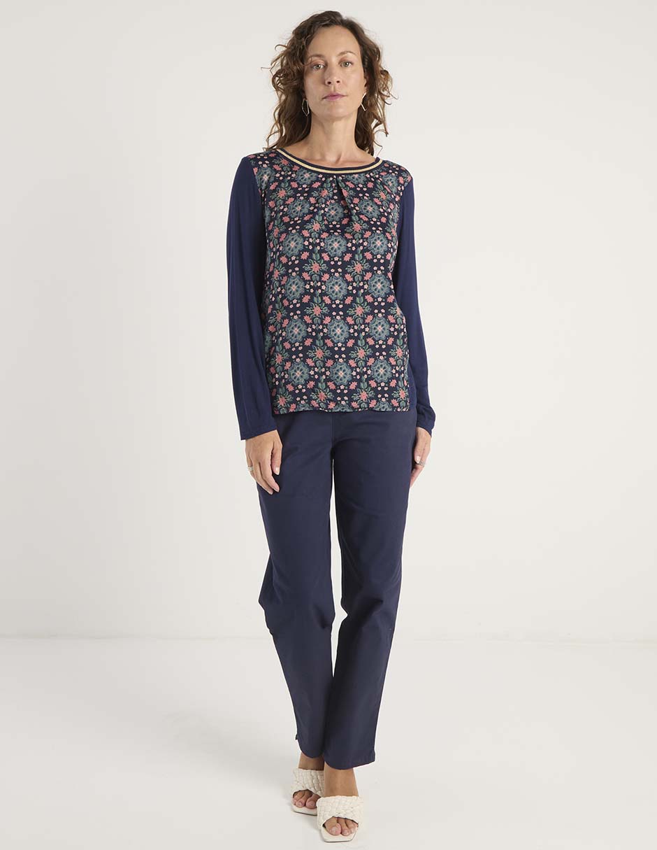 Blusa Lieb manga larga para mujer