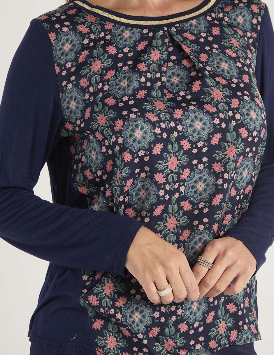 Blusa Lieb manga larga para mujer