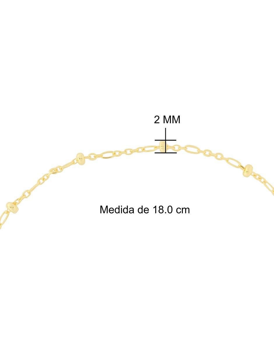 Pulsera de oro 10 K acabado pulido 5