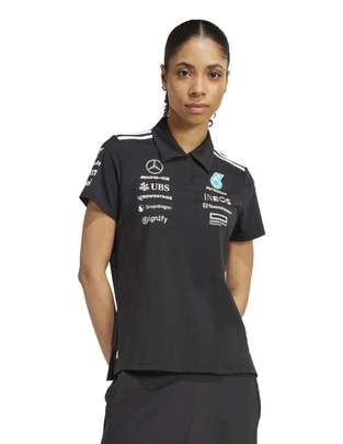 Playera manga corta ADIDAS Motorsport Dc Brackley cuello polo para mujer