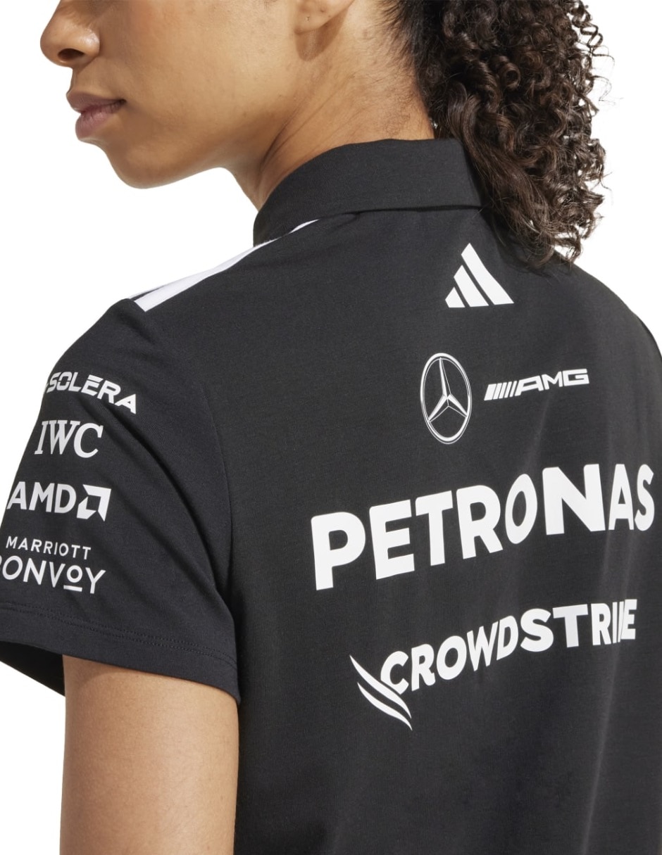 Playera manga corta ADIDAS Motorsport Dc Brackley cuello polo para mujer