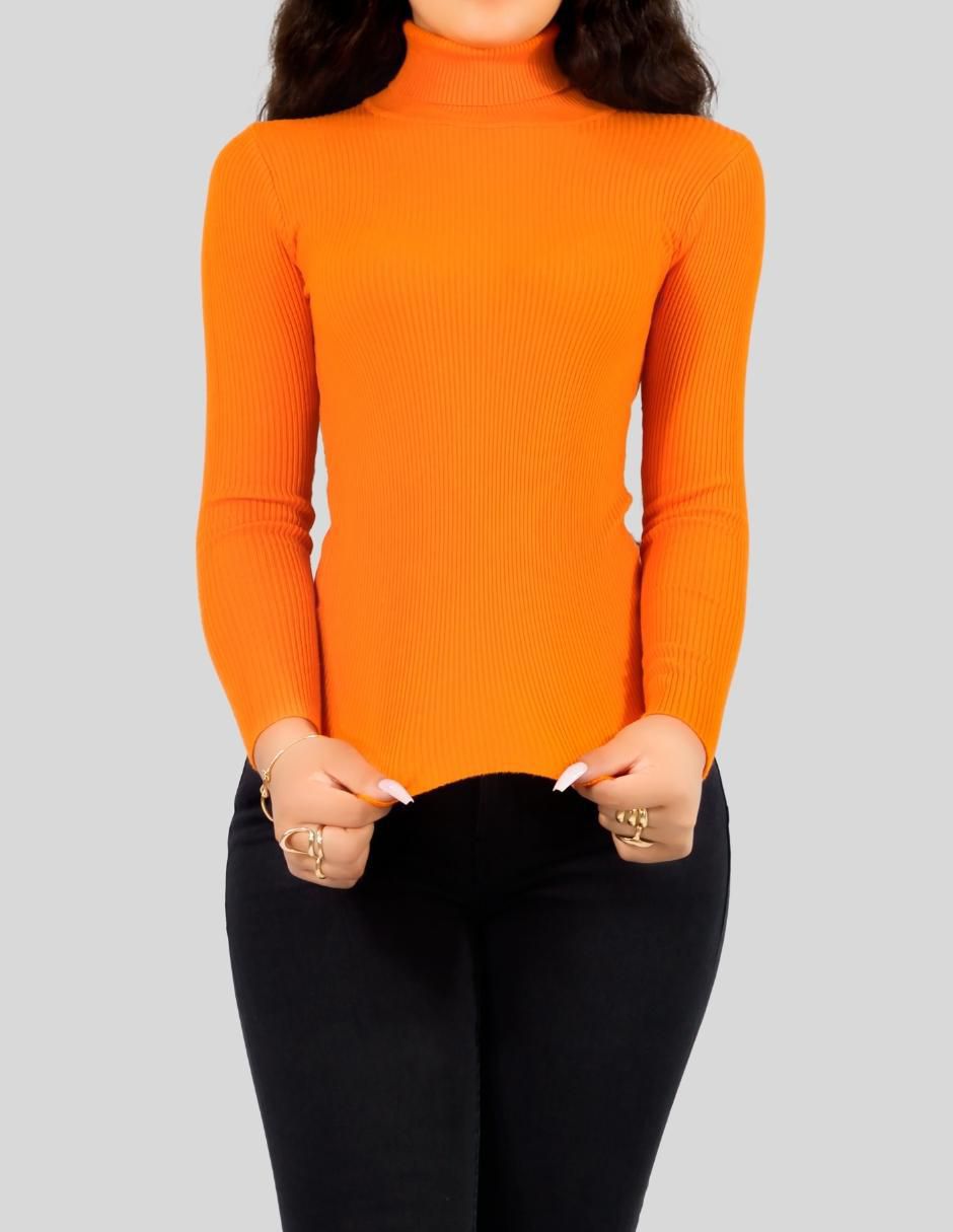 Suéter cuello tortuga para mujer