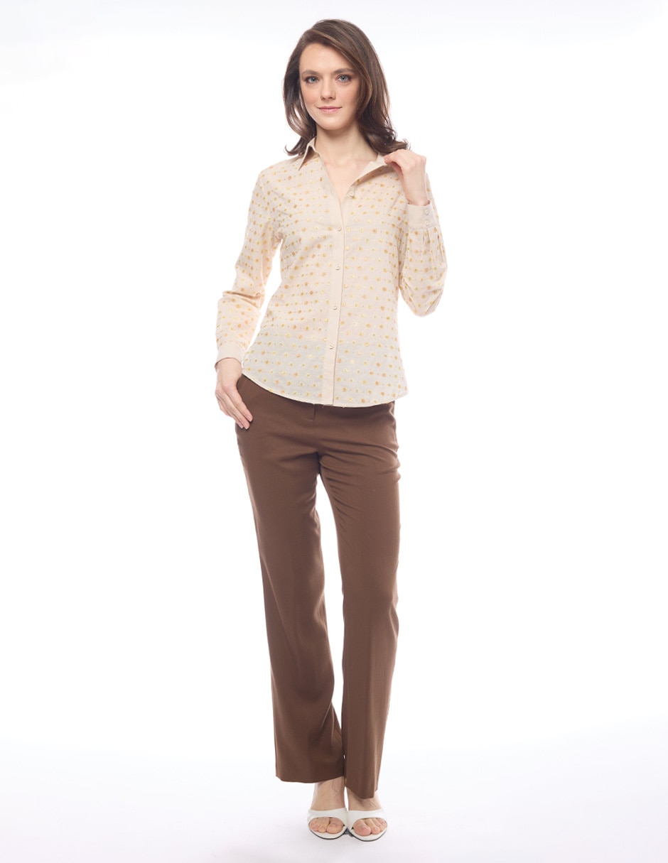 Blusa Morethanangels manga larga para mujer 5