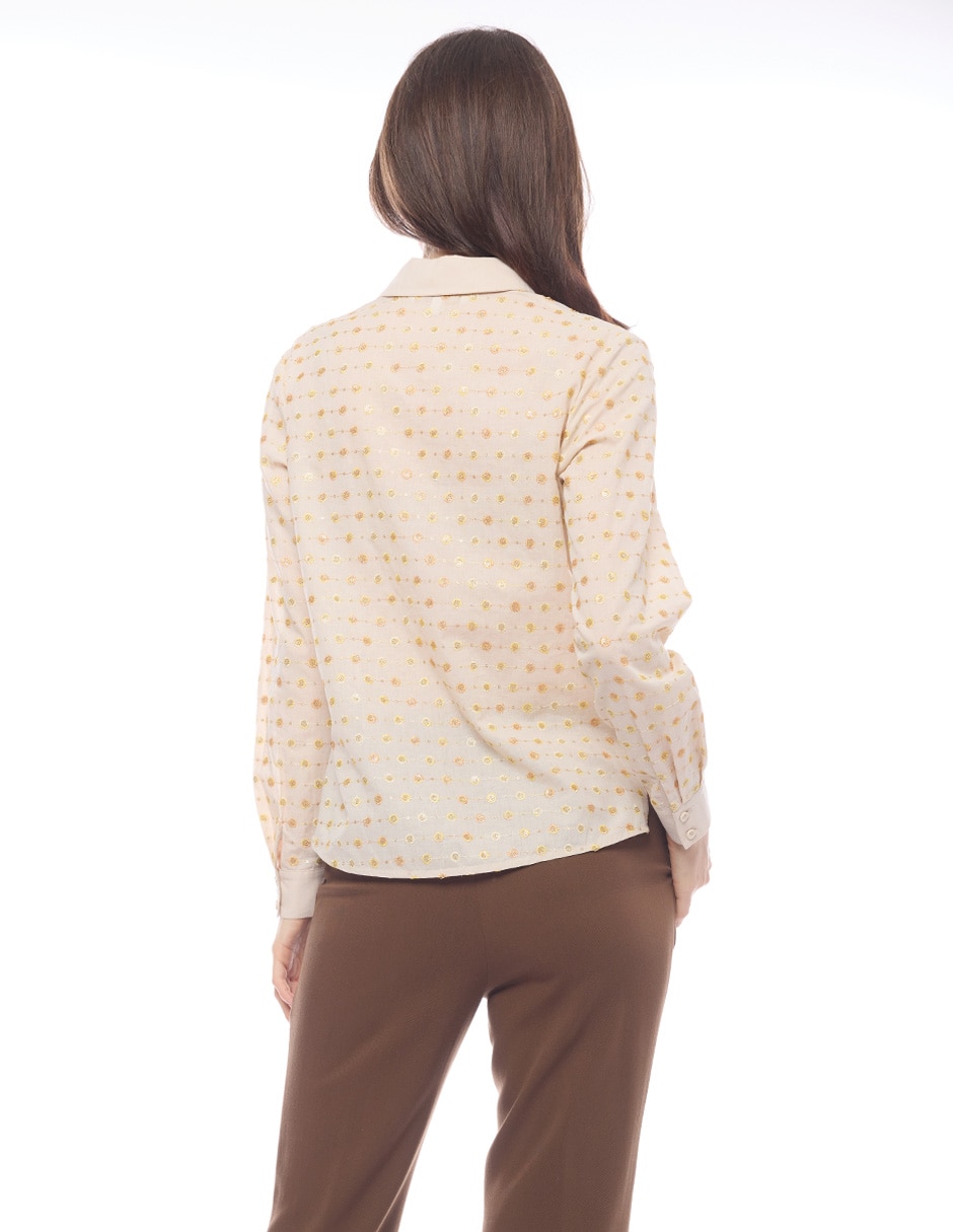 Blusa Morethanangels manga larga para mujer
