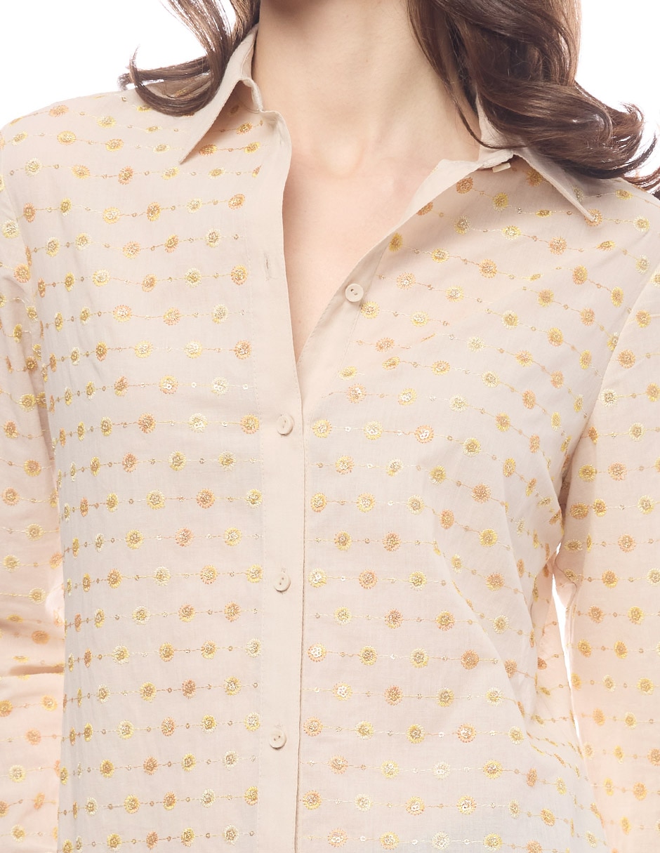 Blusa Morethanangels manga larga para mujer