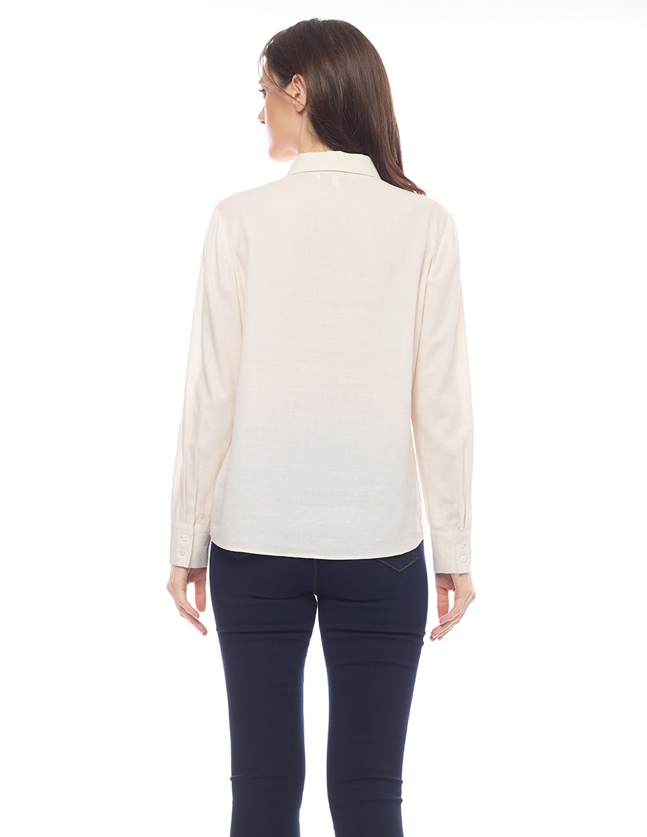 Blusa Morethanangels manga larga para mujer