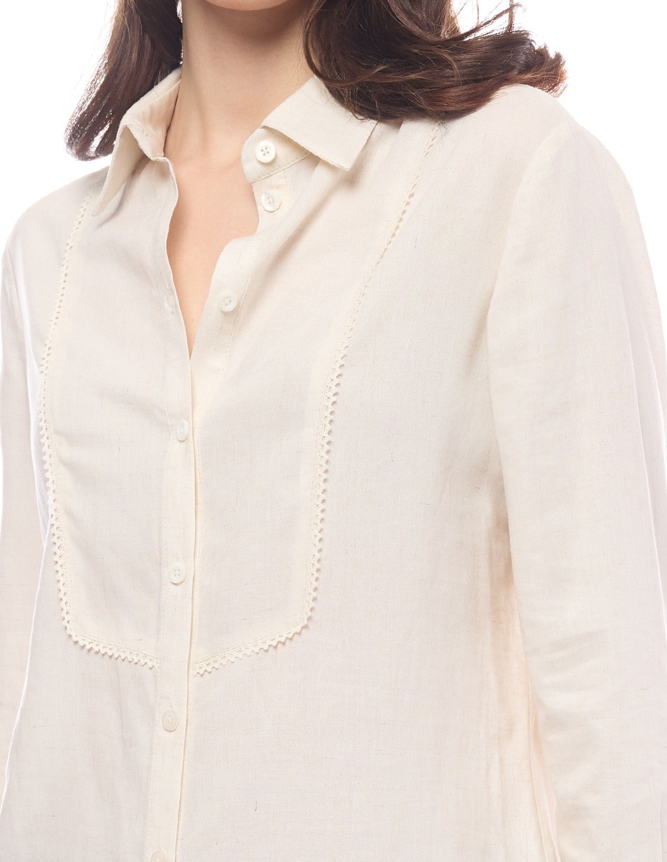 Blusa Morethanangels manga larga para mujer
