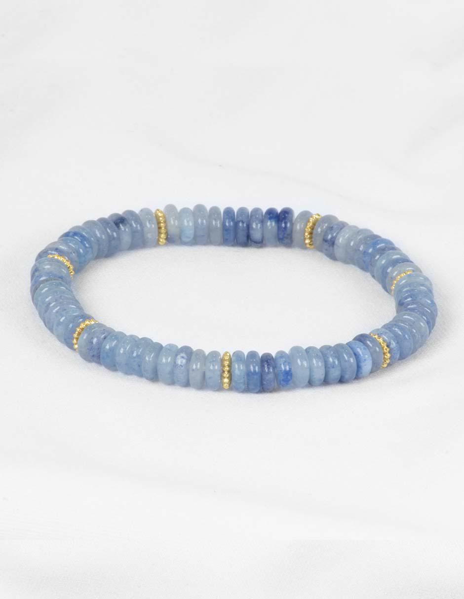 Pulsera con dumortierita Concentración acabado pulido 2