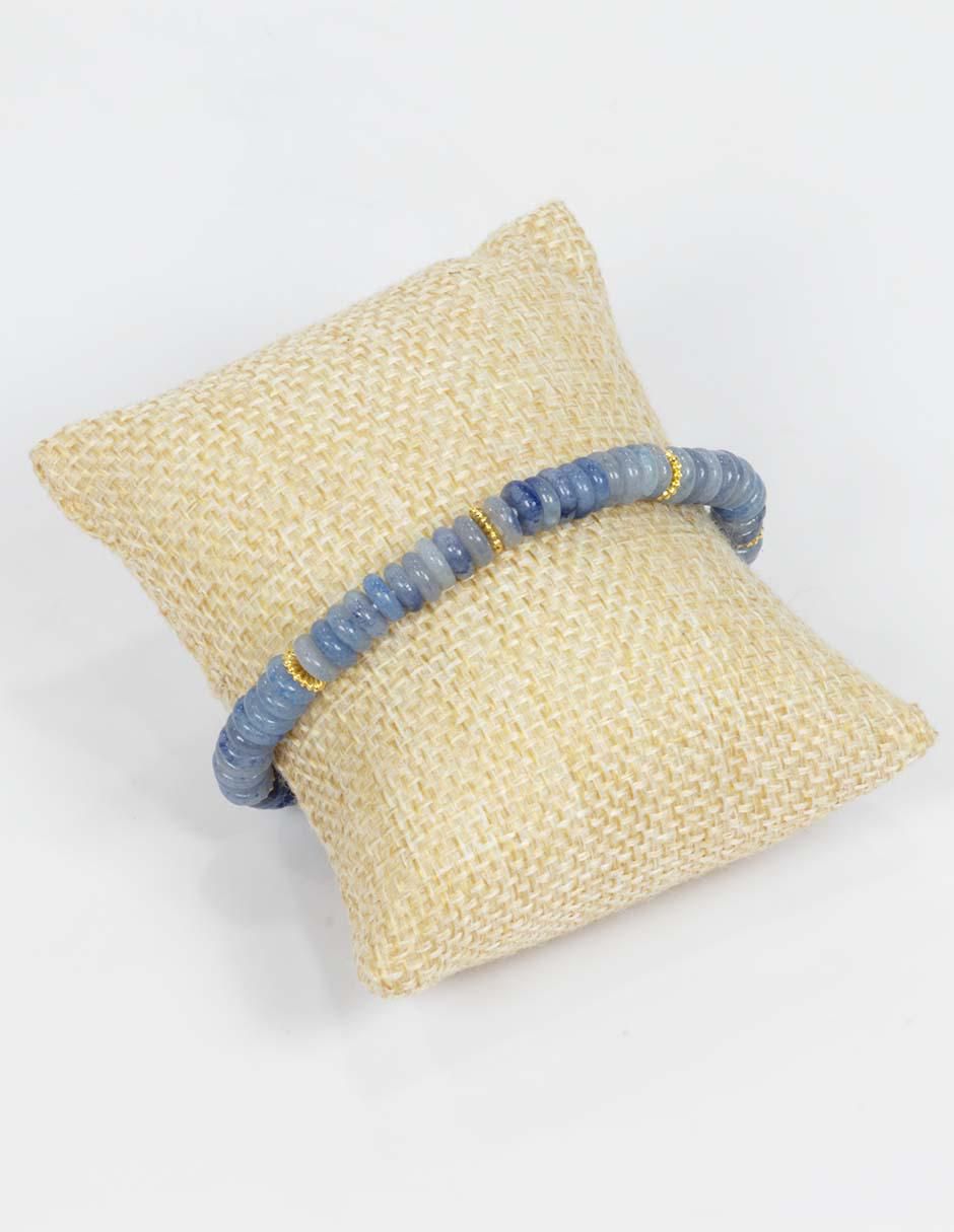 Pulsera con dumortierita Concentración acabado pulido 5