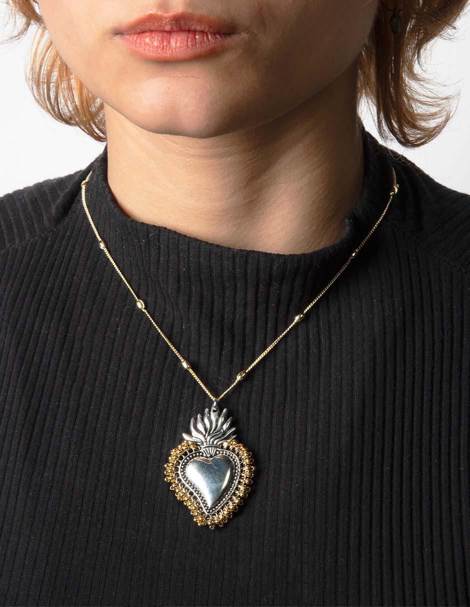 Collar corazón Milagritos 4