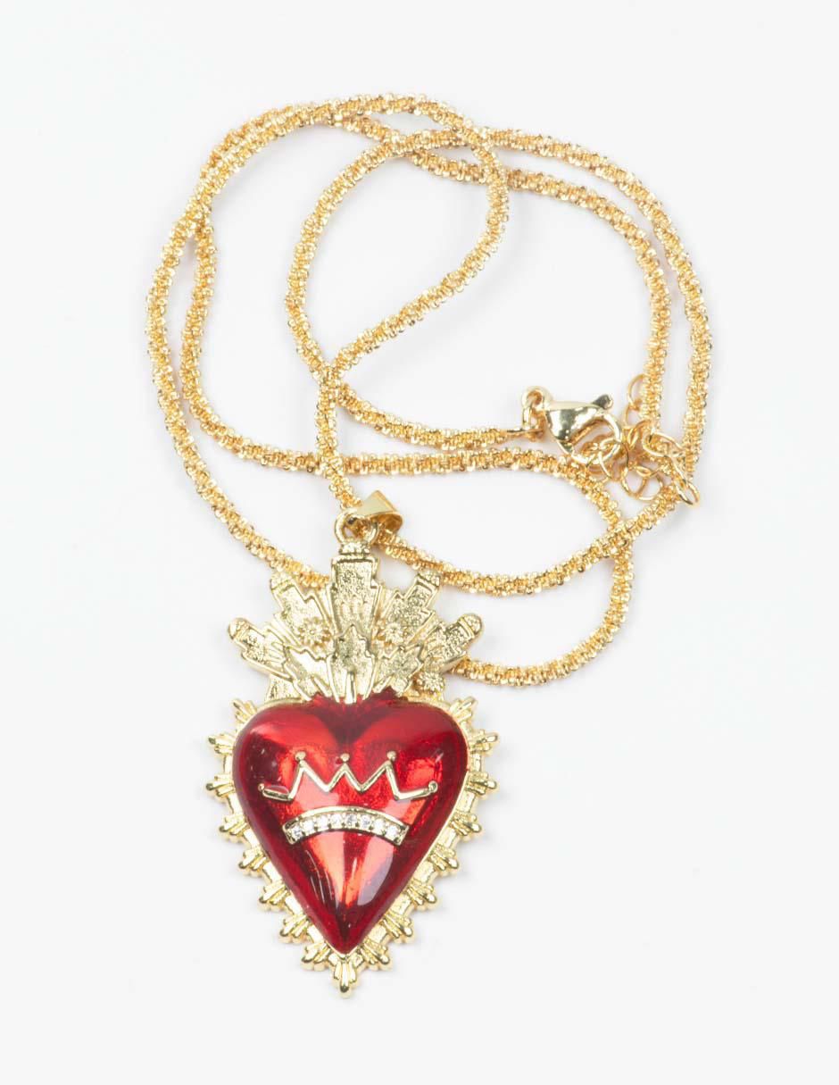 Collar corazón Milagritos 3