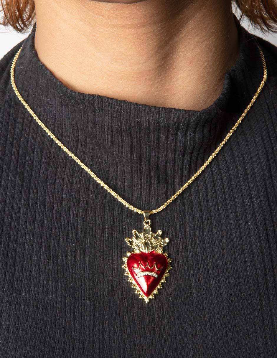 Collar corazón Milagritos 4