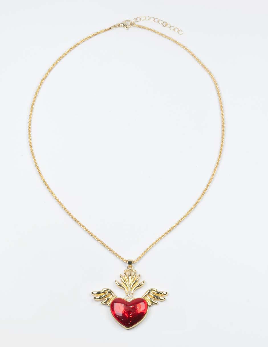Collar corazón Fuego 2