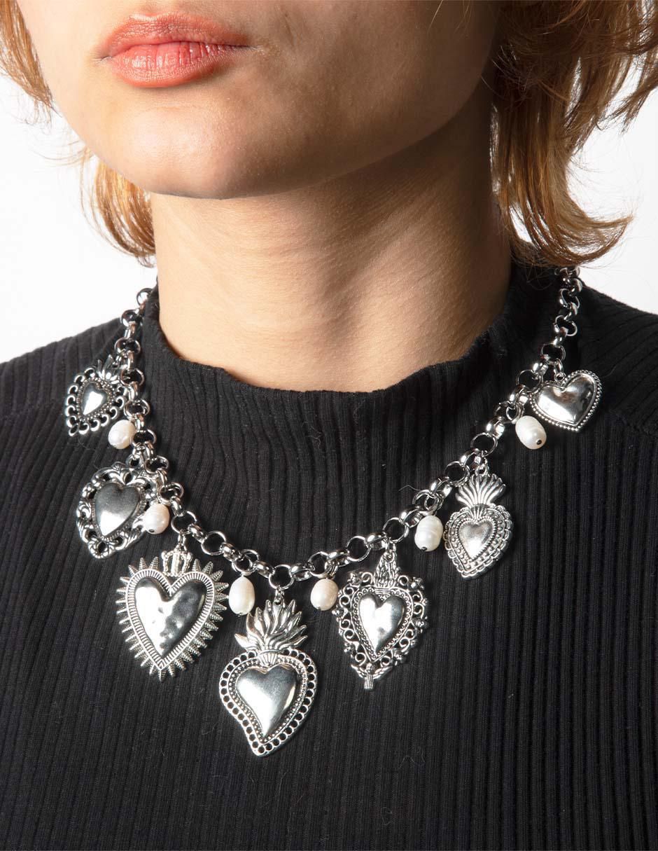 Collar corazón Milagritos 4
