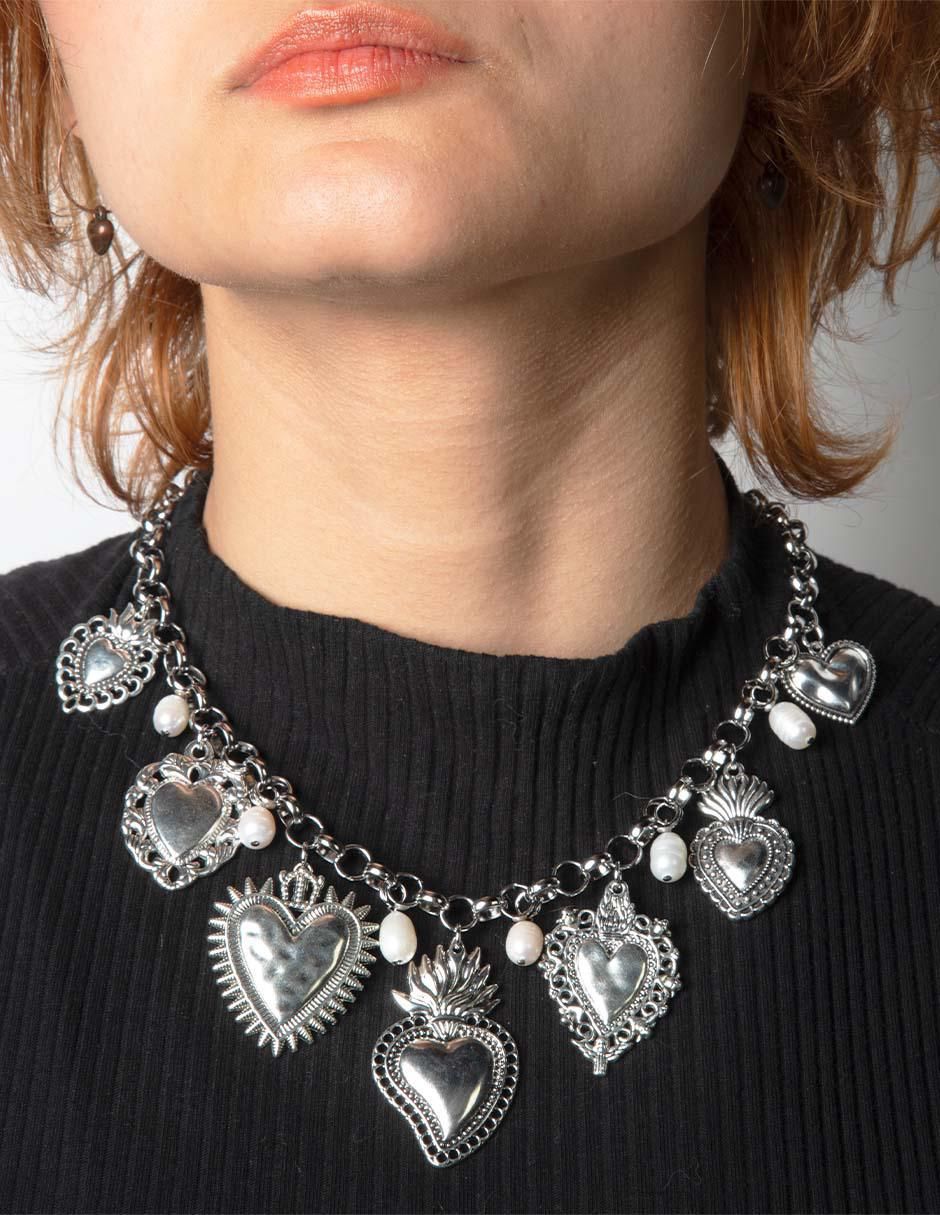 Collar corazón Milagritos 5