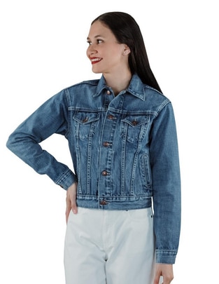 Chamarra de mezclilla para mujer