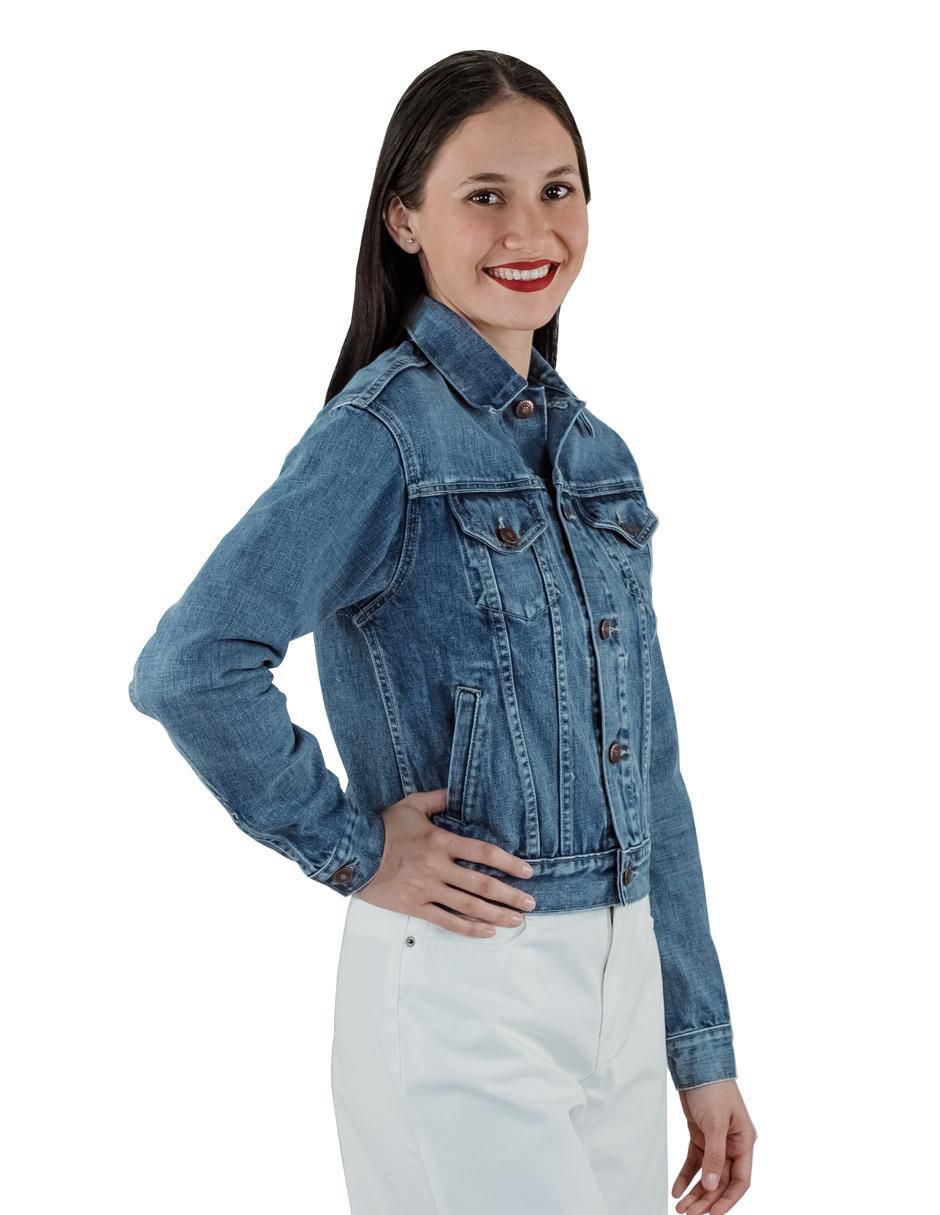 Chamarra de mezclilla para mujer 7
