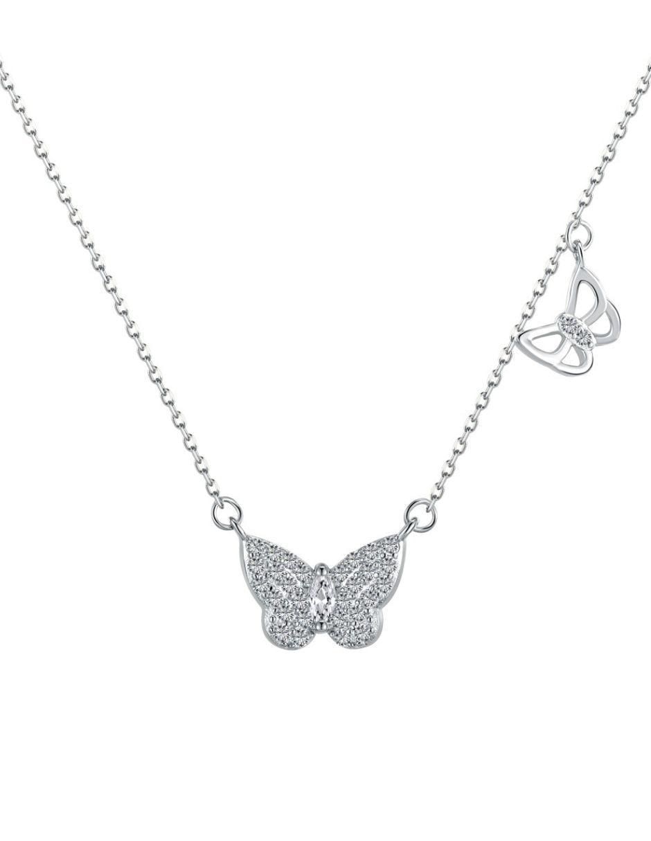 Collar mariposa Olive de plata P 925 Collar mariposa Olive de plata P 925