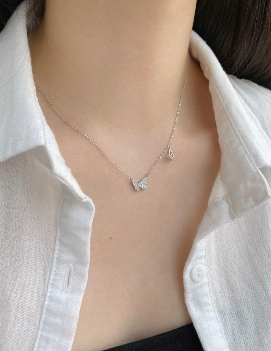 Collar mariposa Olive de plata P 925 4