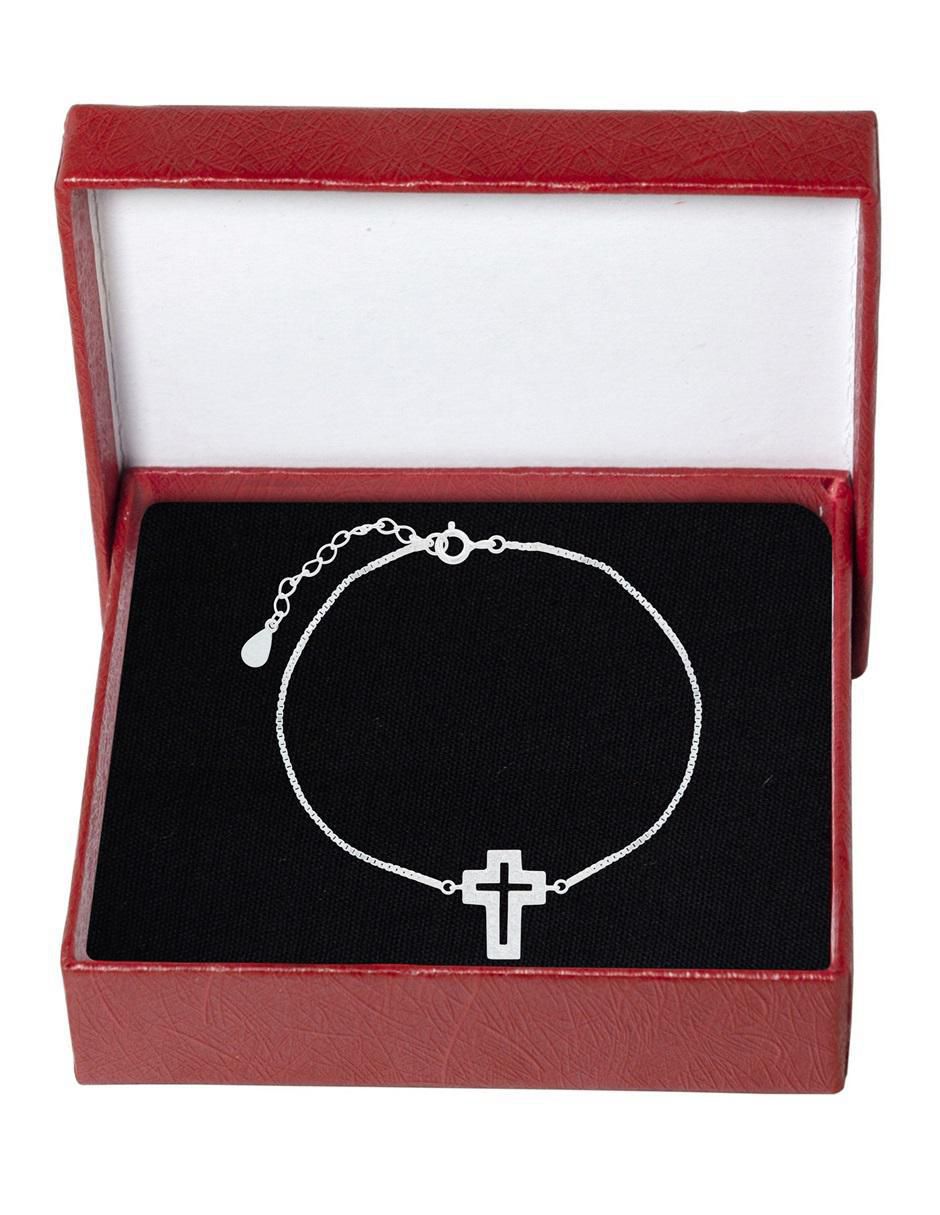 Pulsera de plata con zirconia P 925 acabado pulido 5