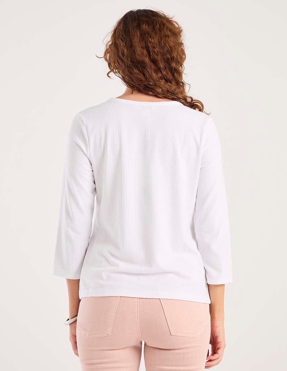 Blusa manga 3/4 para mujer 5