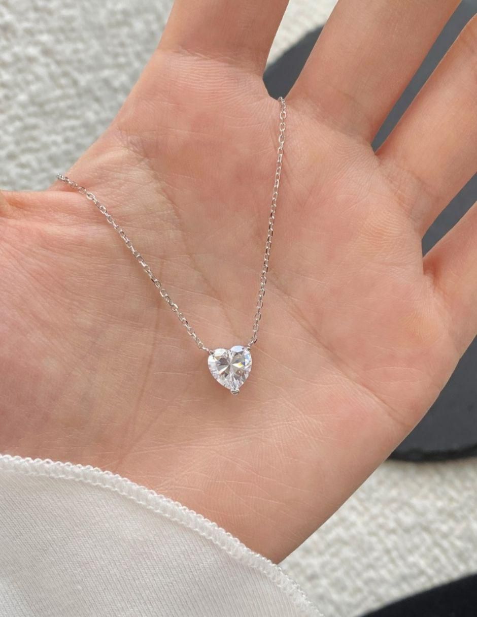 Collar de corazón Lise de plata P 925 5