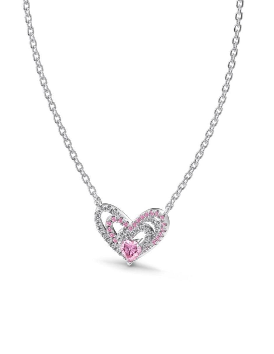 Collar corazón Aime de plata P 925 2