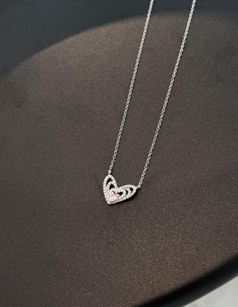 Collar corazón Aime de plata P 925 4