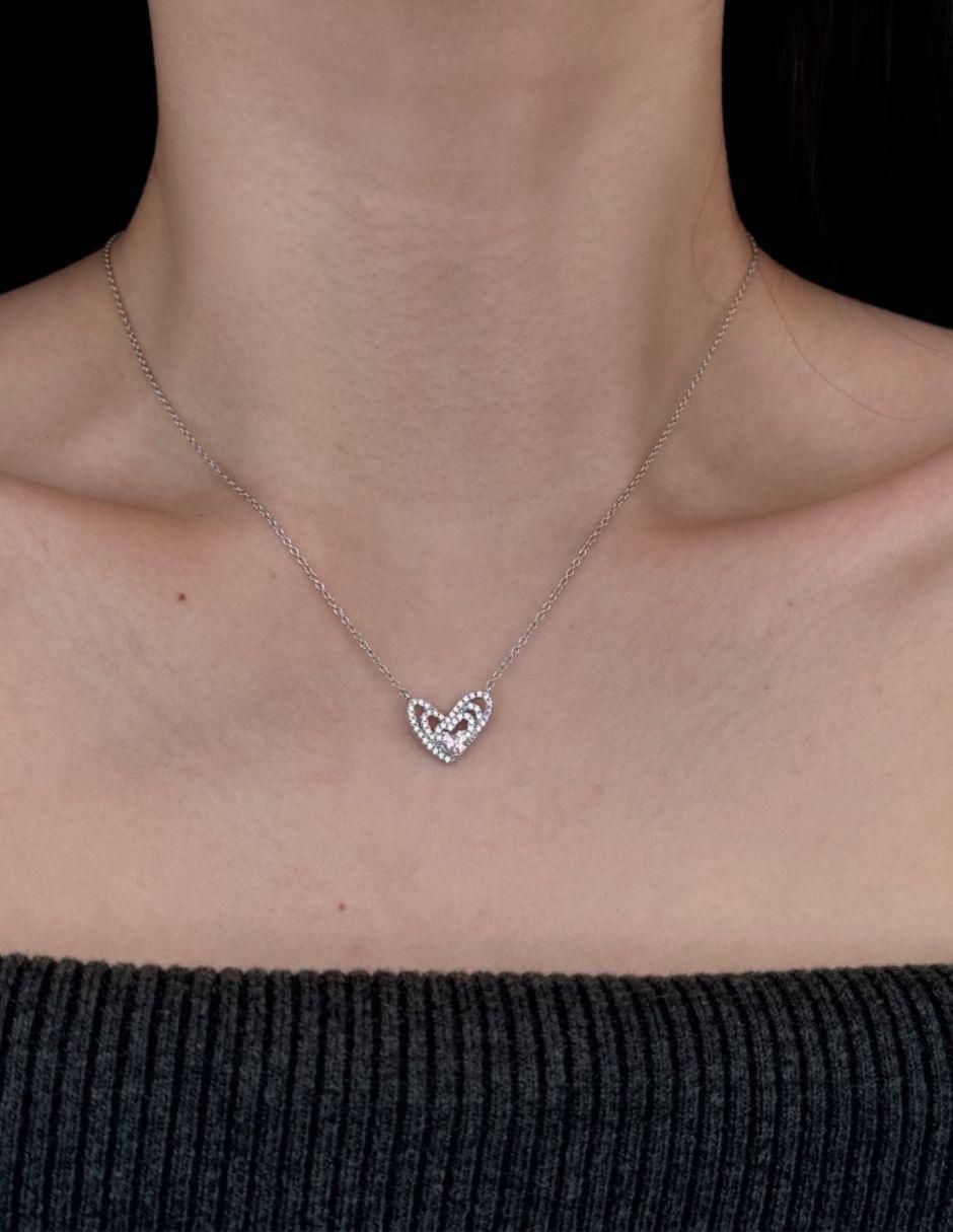 Collar corazón Aime de plata P 925 6
