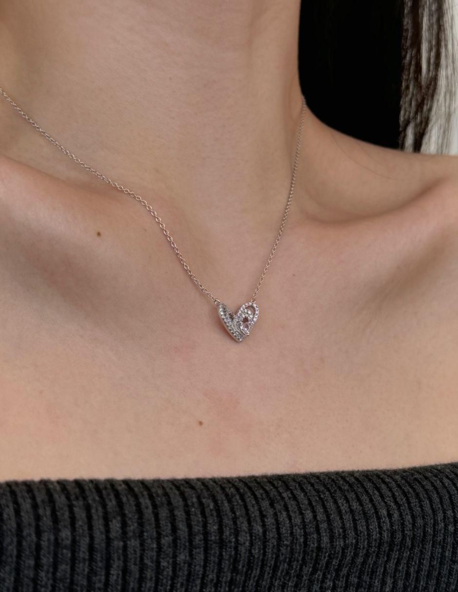 Collar corazón Aime de plata P 925 7
