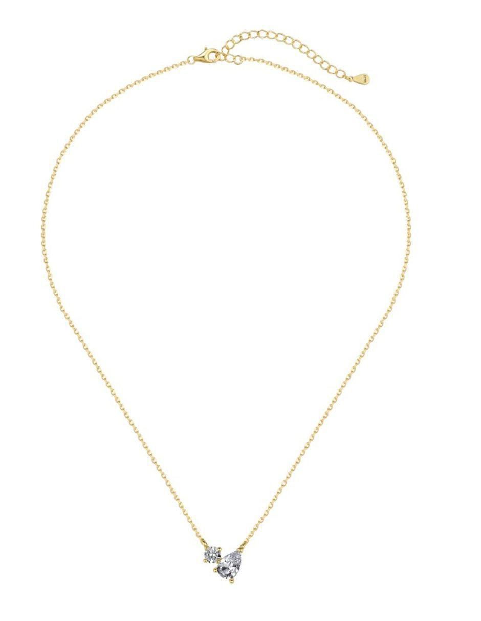 Collar gota Florence Golden de plata P 925 con acabado baño de oro 5