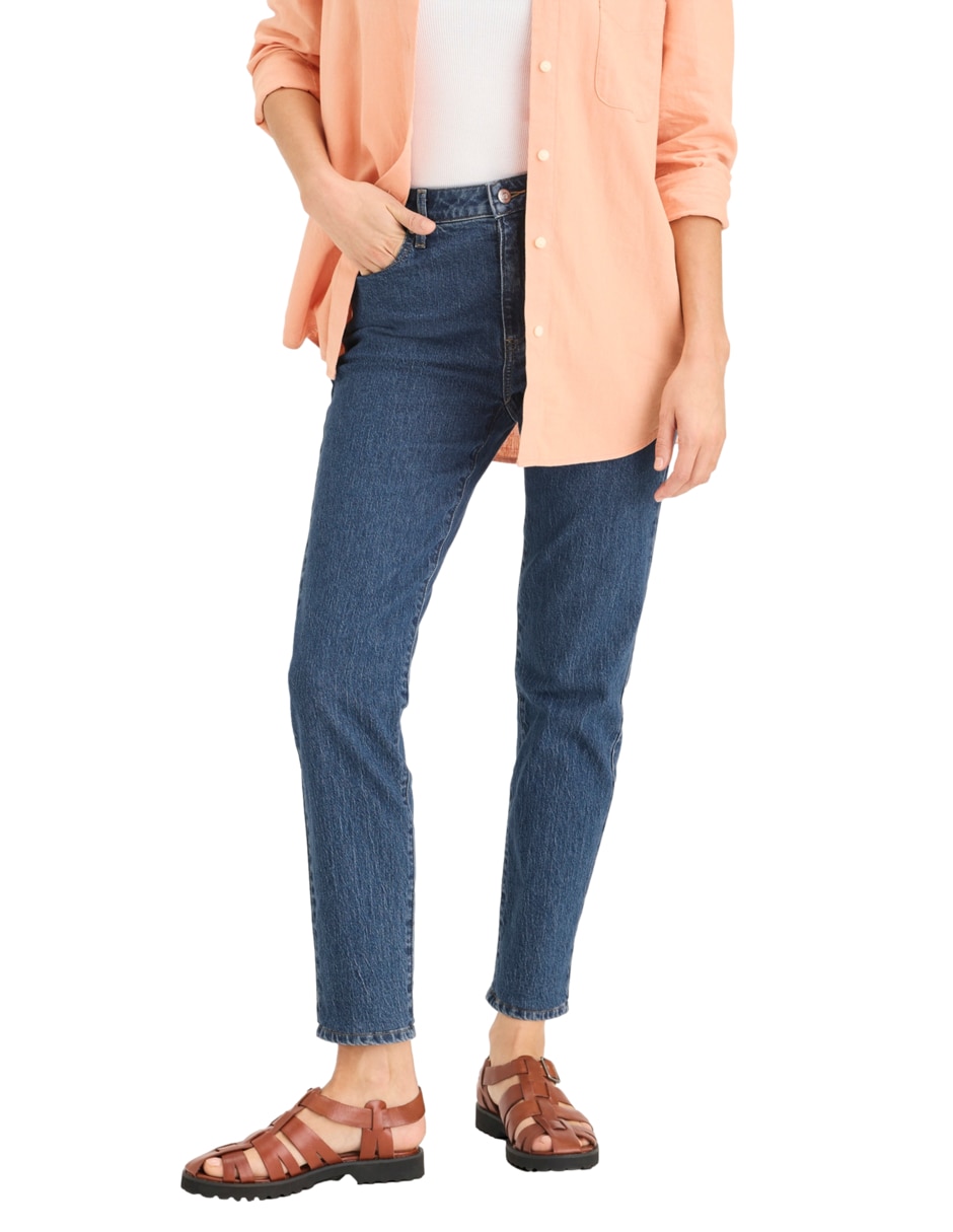 Jeans slim Minna 5 Pocket High Slim corte cintura alta para mujer 2