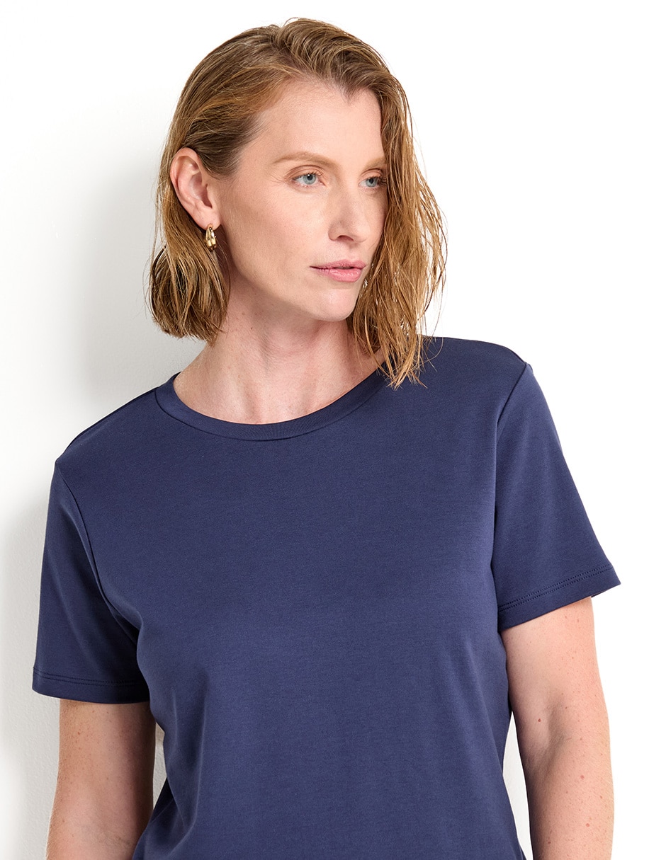 Playera manga corta 365 Essential cuello redondo para mujer 2